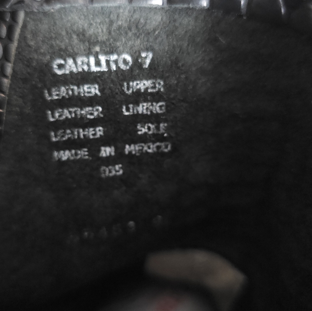 Freebird by Steven Carlito Black Snake Embossed Leather Size 7 - Picture 15 of 16